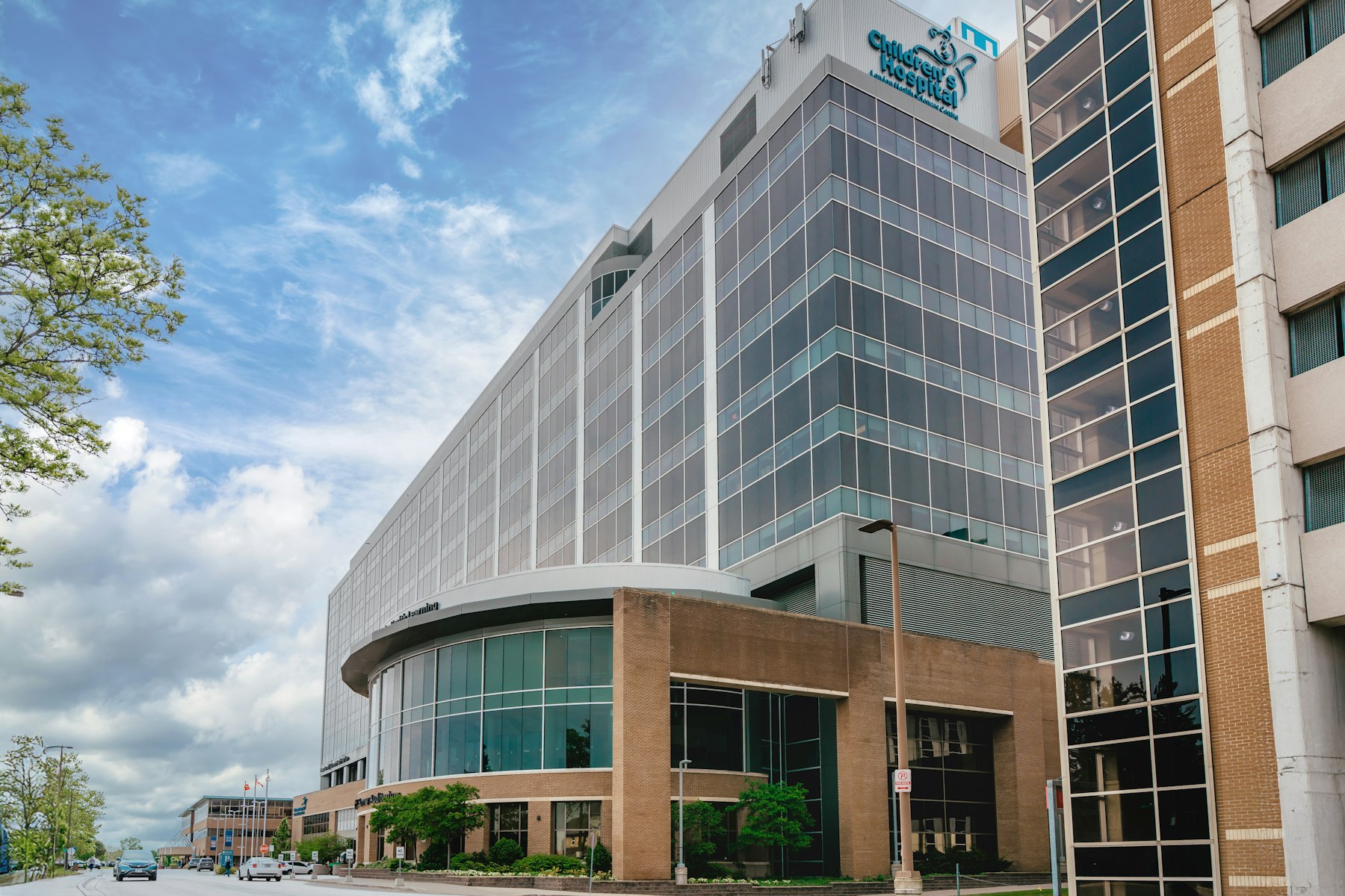 A modern hospital building