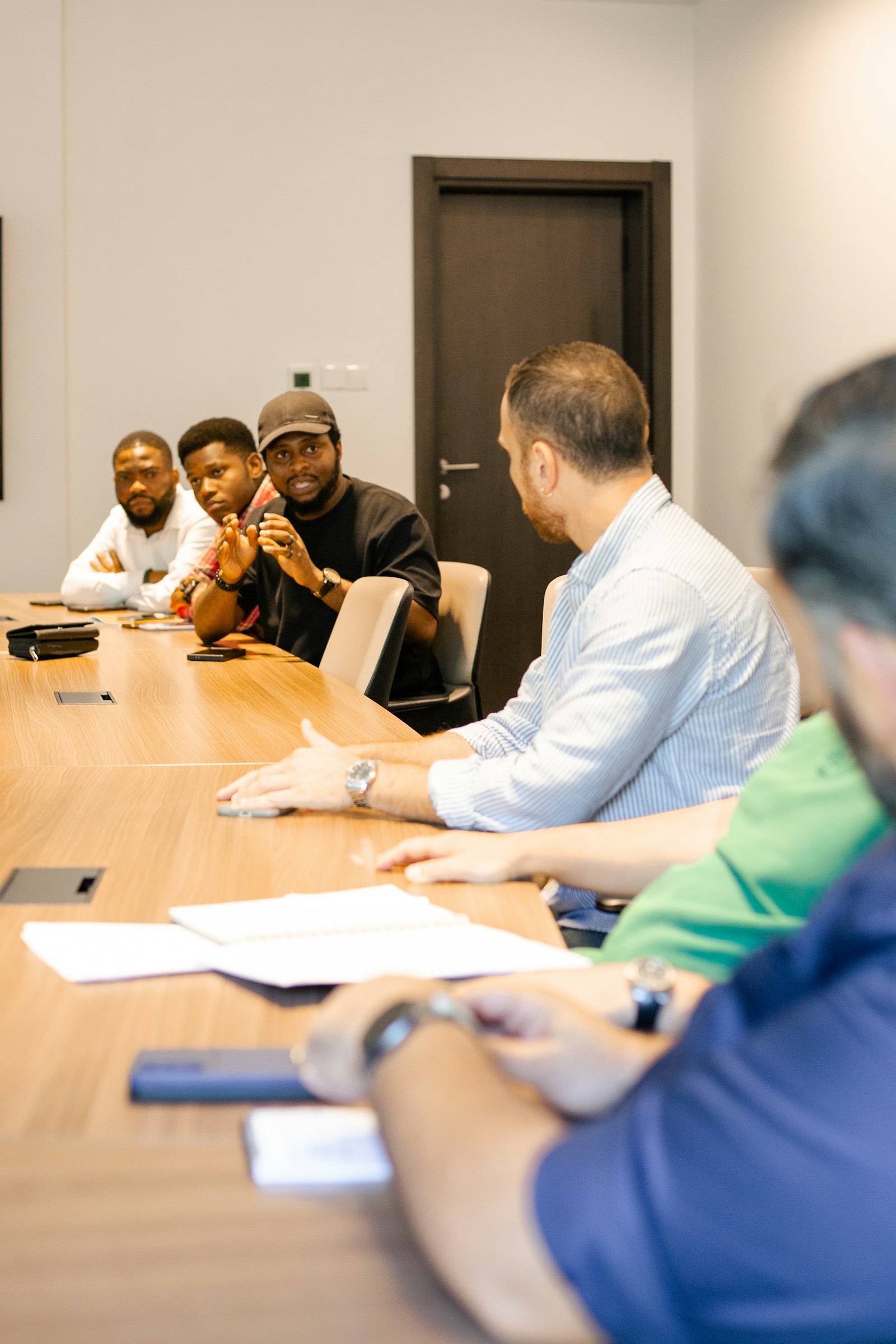 Diverse group of leaders in a business meeting